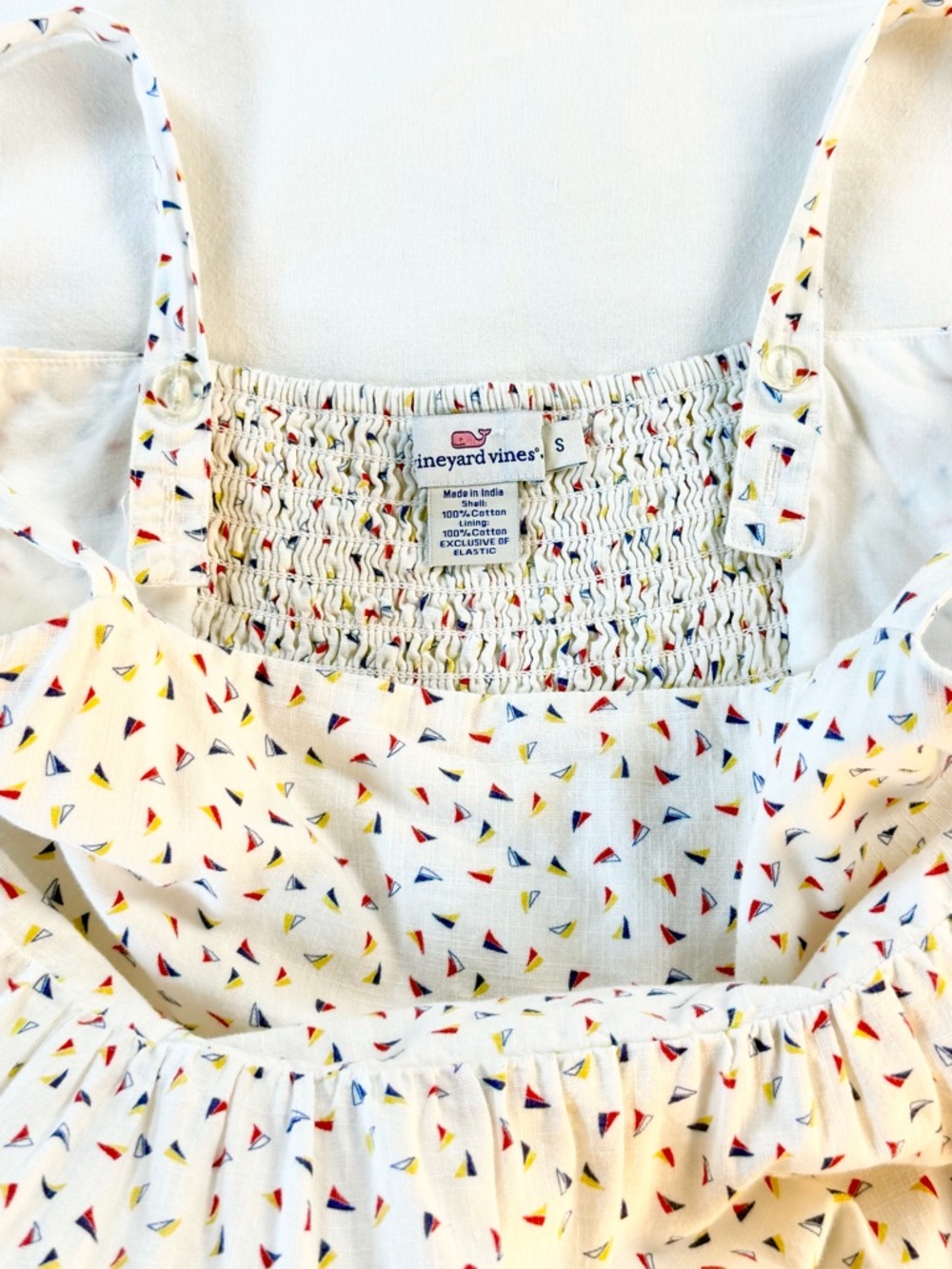 Vineyard Vines Cotton Sleeveless Sailboat Midi Dress Small - Picture 7 of 7